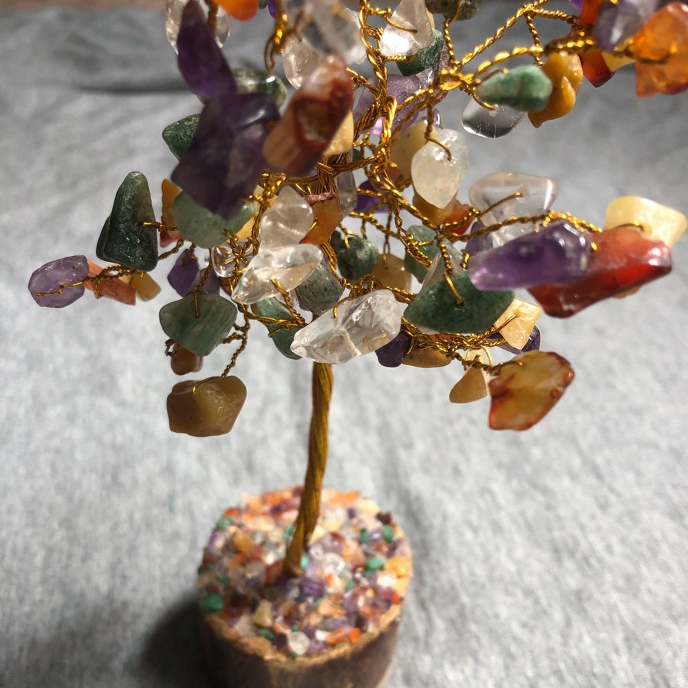 Chakra crystal tree